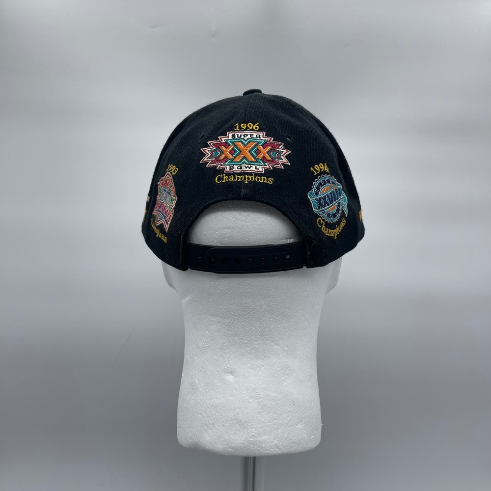 Annco NFL Dallas Cowboys Super Bowl Champions Multi Patch Vintage Snapback Hat - Picture 7 of 10